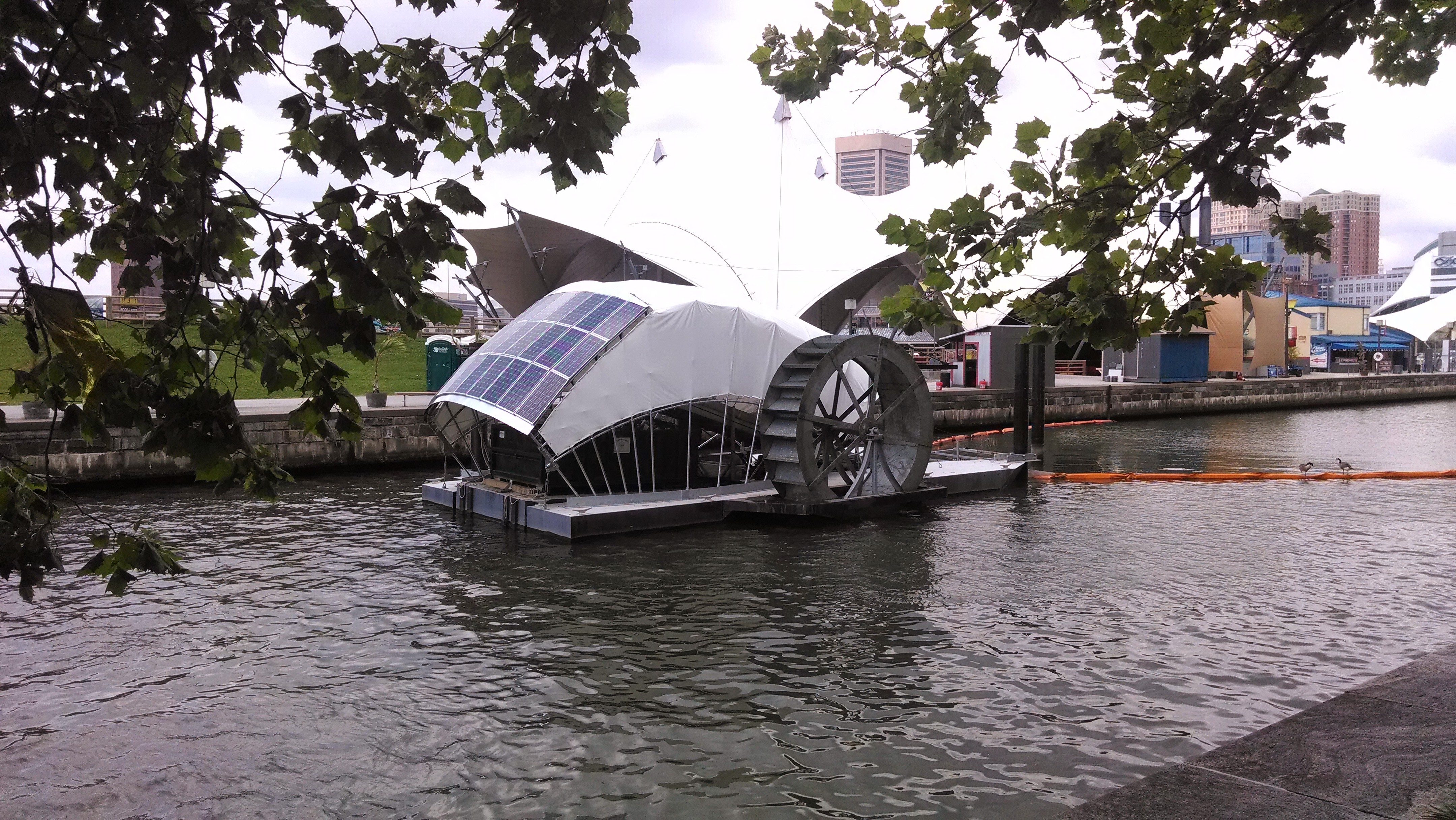 Charm City's Water Wheel: The first truly feasible ocean cleaning array is already afloat