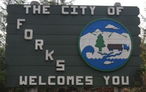 Forks, the home of Twilight, welcomes you