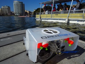 An OpenROV at Lake Merrit. 