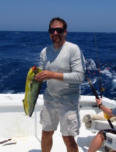 Lead author David Shiffman fishing for Mahi during my Bachelor party. 