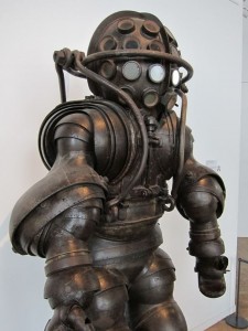 Mr. Bubbles? Carmagnolle Dive Suit. From the French Naval Museum. 