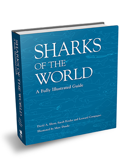 Sharks of the World. Book cover courtesy Marc Dando