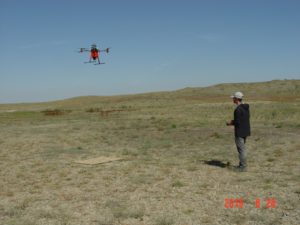 Pellet drone in flight by Randy Matchett/US Fish and Wildlife Service