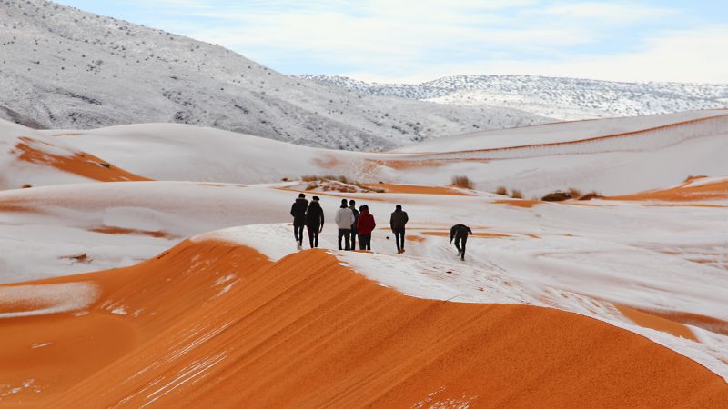 snow in the sahara