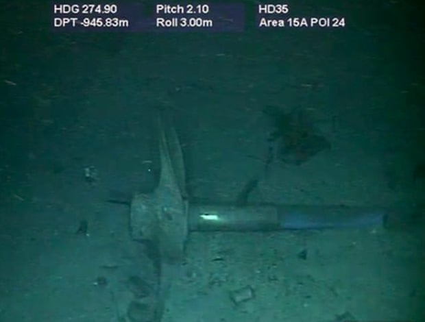  Part of the wreckage of the ARA San Juan submarine located one year after it vanished into the depths of the Atlantic Ocean. Photo: The Guardian