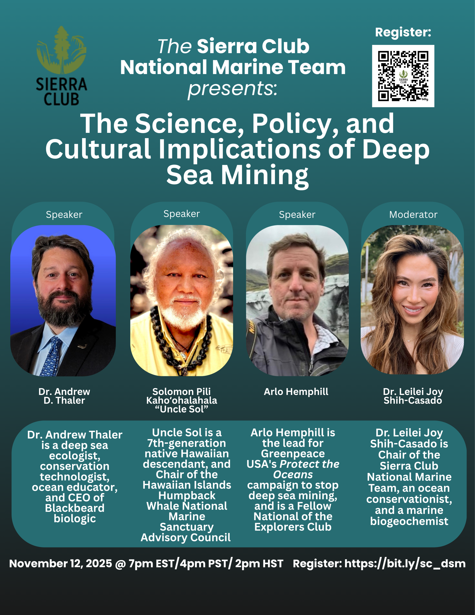 The Science, Policy, and Cultural Implications of Deep Sea Mining